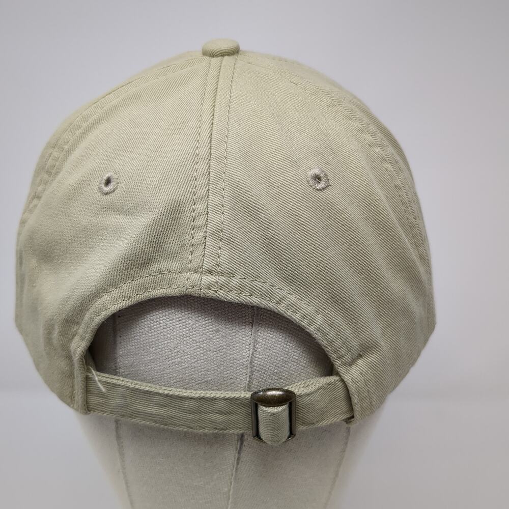 Unbranded Slideback Hat Solid Beige One Size Embr… - image 6